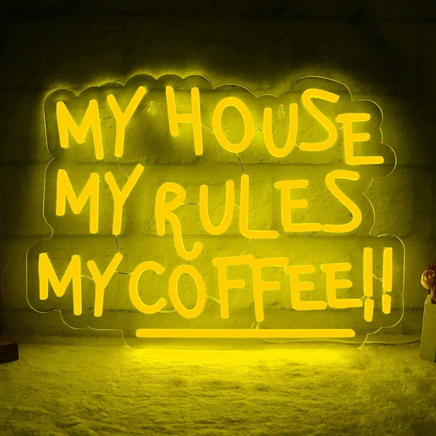 My House My Rules My Coffee Led Neon Sign | Shineneon