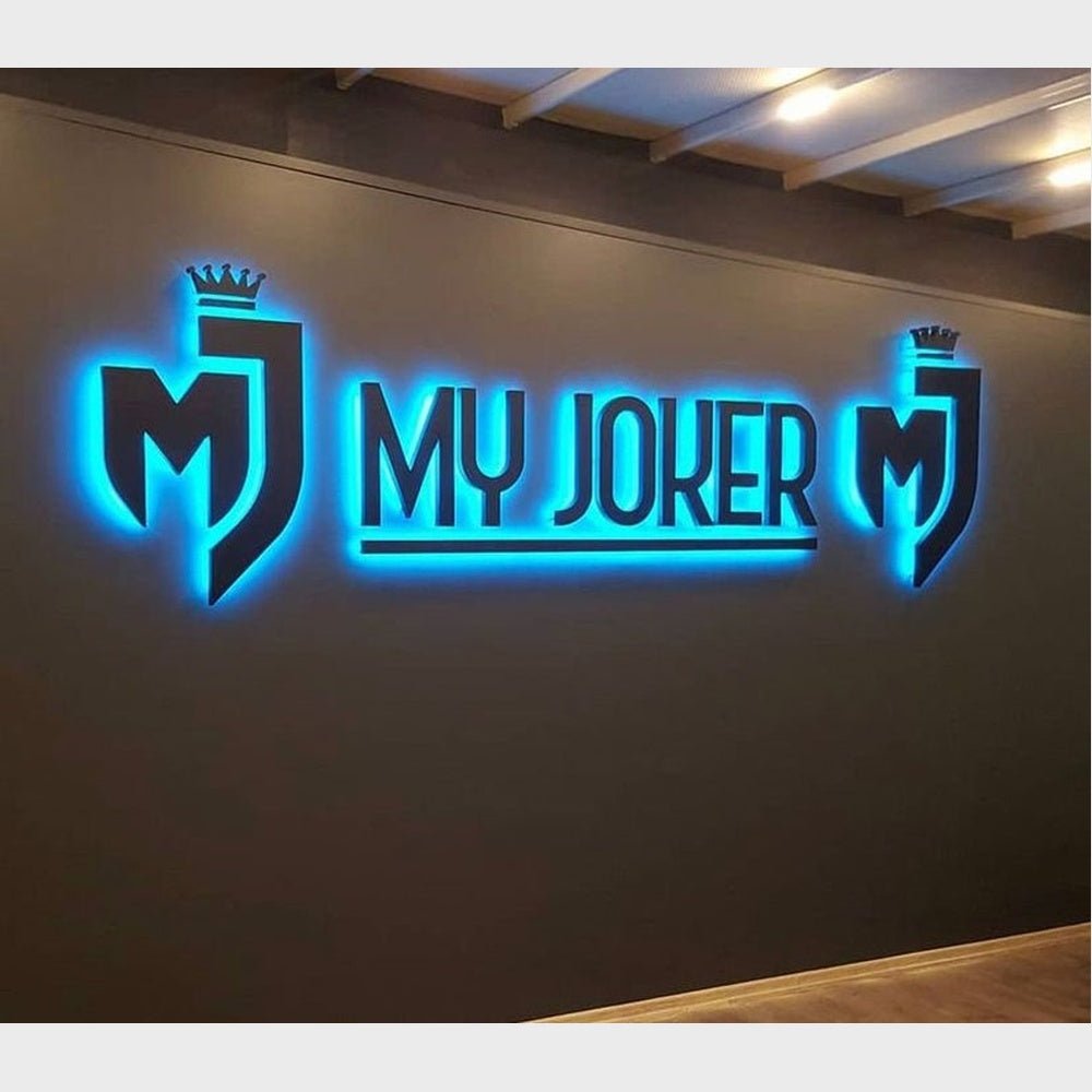 My Joker With Big Logo 3D Backlit Channel Letters Led Light Sign - Shineneon