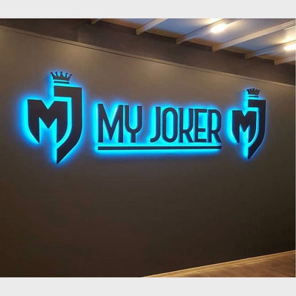 My Joker With Big Logo 3D Backlit Channel Letters Led Light Sign - Shineneon