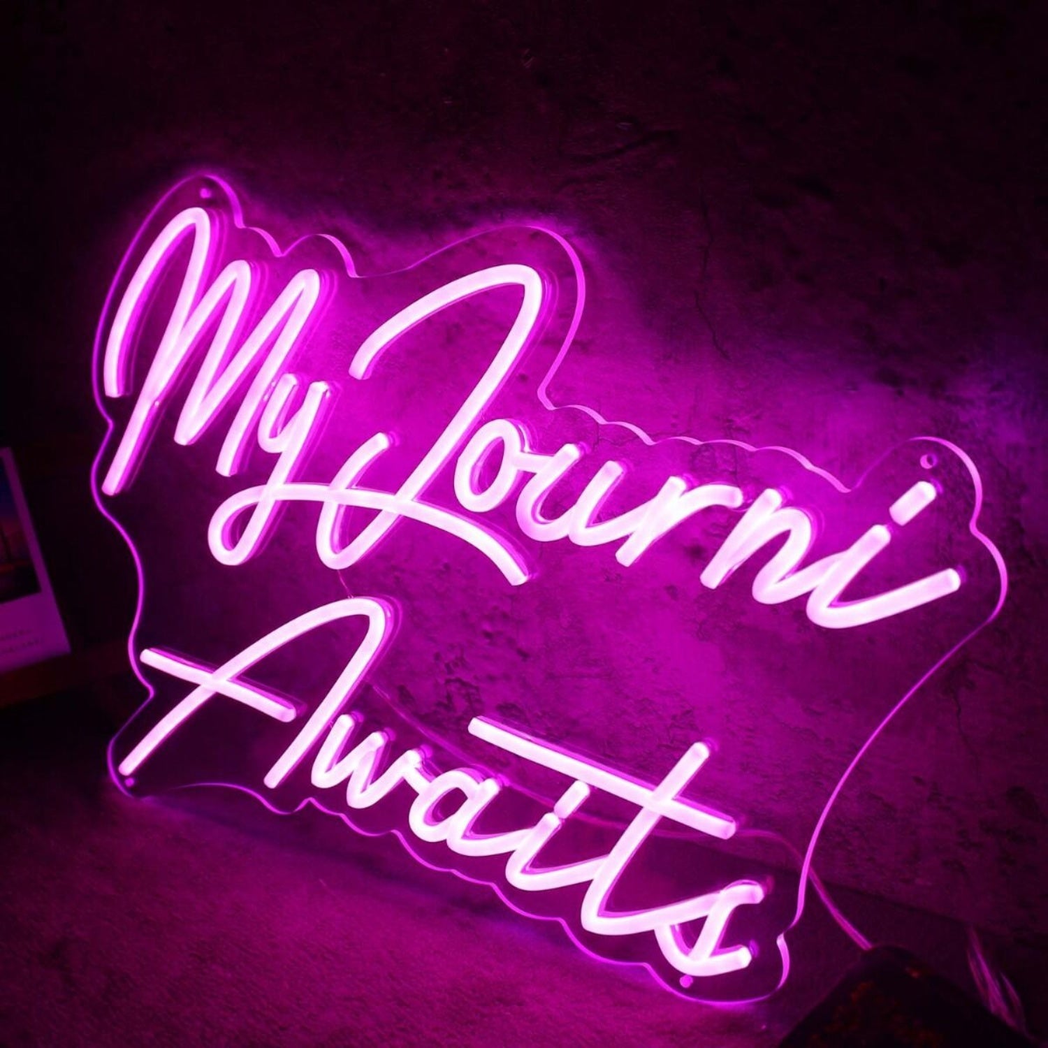My Journi Awaits Pink Led Neon Sign - Shineneon