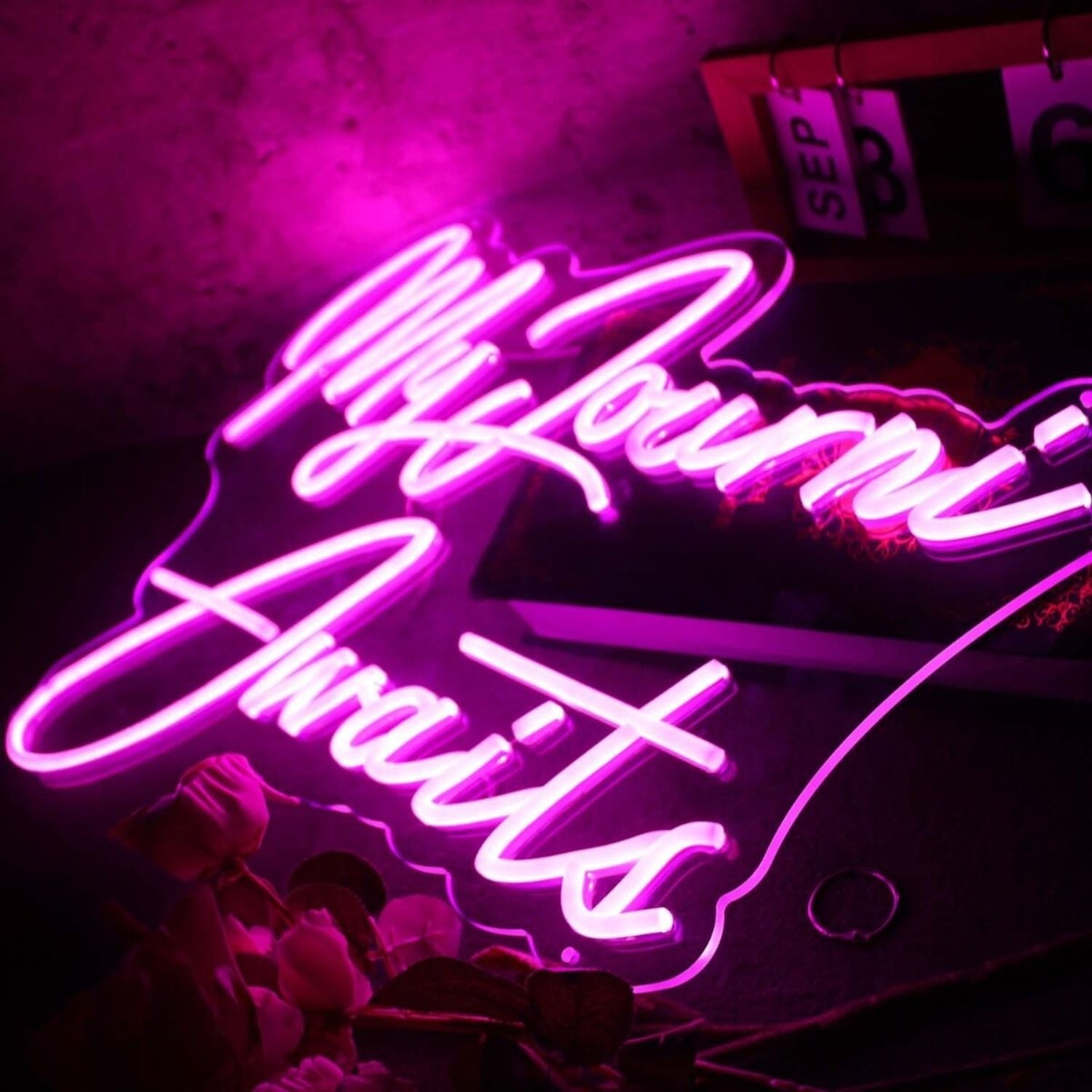 My Journi Awaits Pink Led Neon Sign - Shineneon