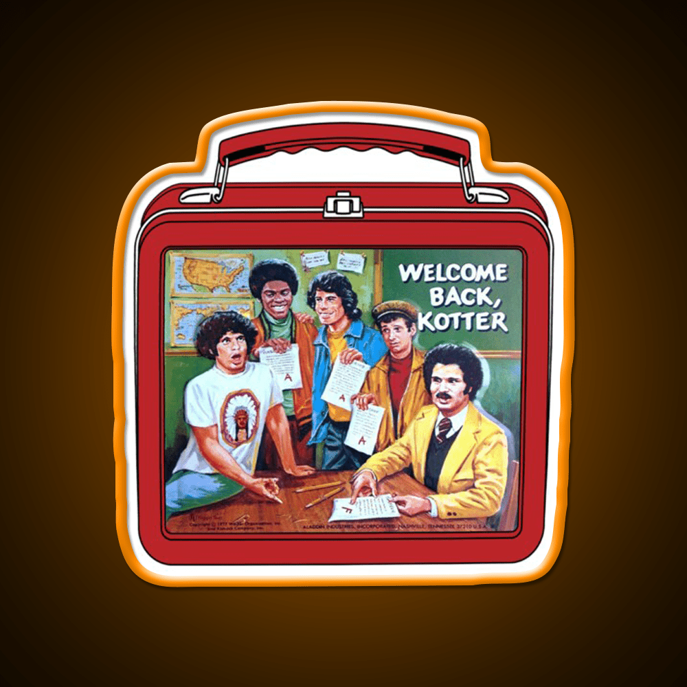 My Lunchbox Welcome Back Kotter Welcome Led Neon Sign Open Sign Rgb Color - Shineneon