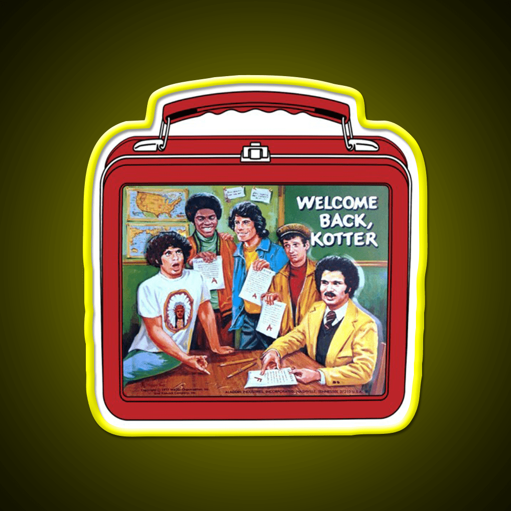 My Lunchbox Welcome Back Kotter Welcome Led Neon Sign Open Sign Rgb Color - Shineneon