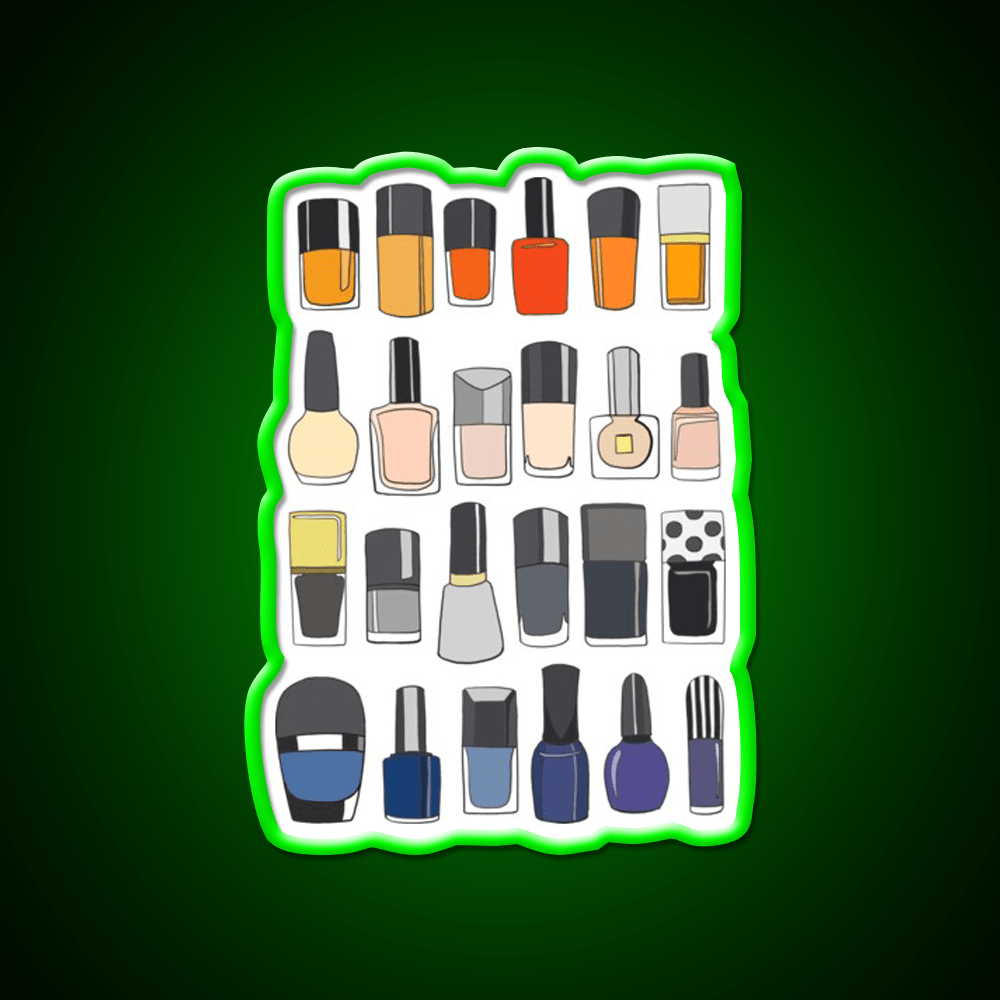 My Nail Polish Collection Nail Salon Led Neon Sign Rgb Color - Shineneon