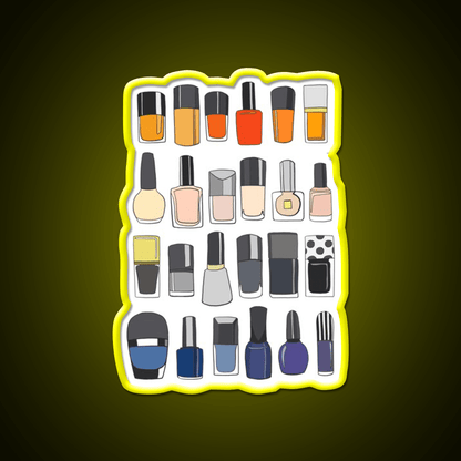 My Nail Polish Collection Nail Salon Led Neon Sign Rgb Color - Shineneon