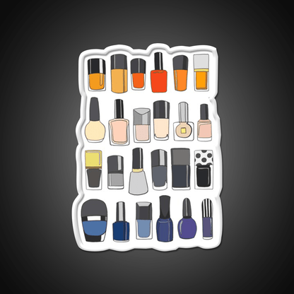 My Nail Polish Collection Nail Salon Led Neon Sign Rgb Color - Shineneon