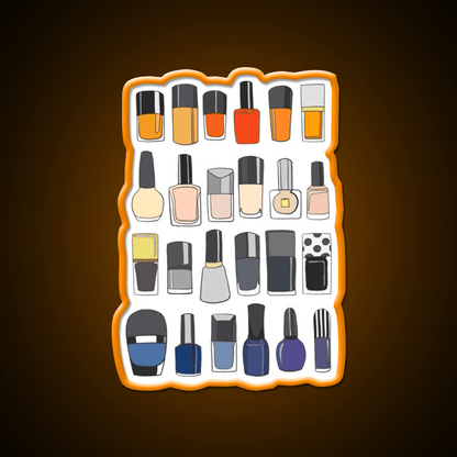 My Nail Polish Collection Nail Salon Led Neon Sign Rgb Color - Shineneon