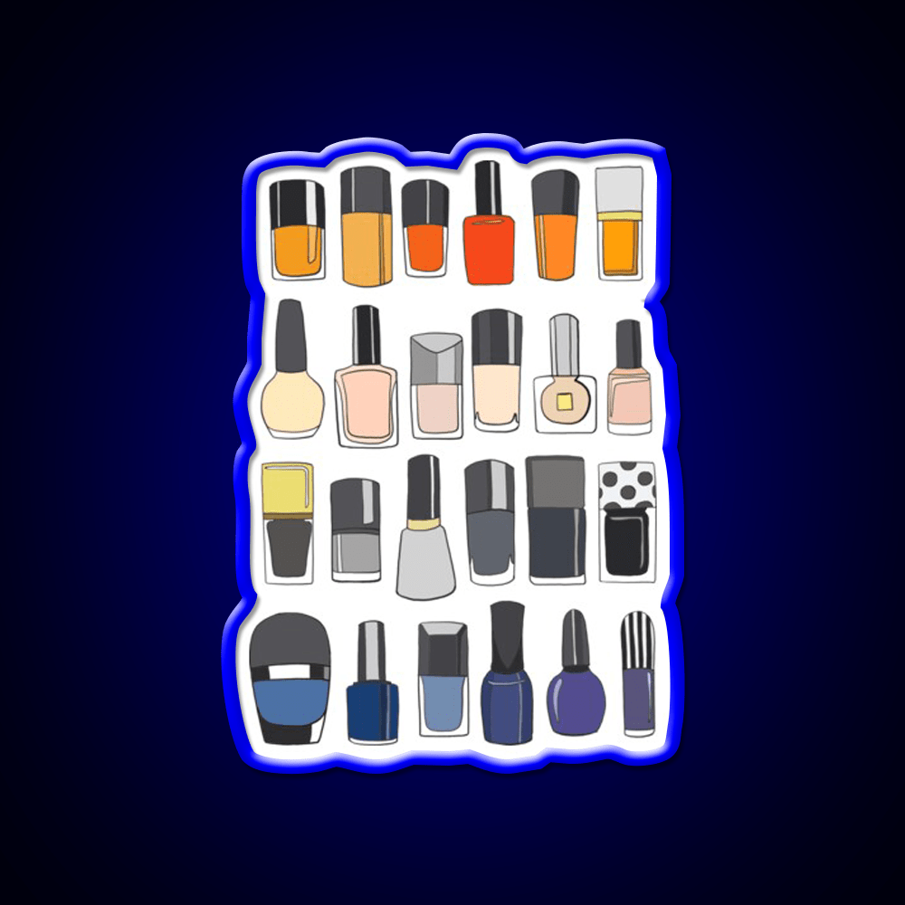 My Nail Polish Collection Nail Salon Led Neon Sign Rgb Color - Shineneon