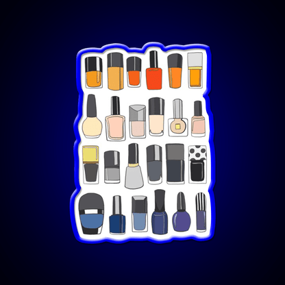 My Nail Polish Collection Nail Salon Led Neon Sign Rgb Color - Shineneon