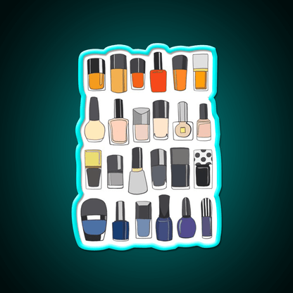 My Nail Polish Collection Nail Salon Led Neon Sign Rgb Color - Shineneon