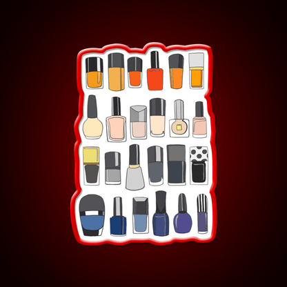My Nail Polish Collection Nail Salon Led Neon Sign Rgb Color - Shineneon
