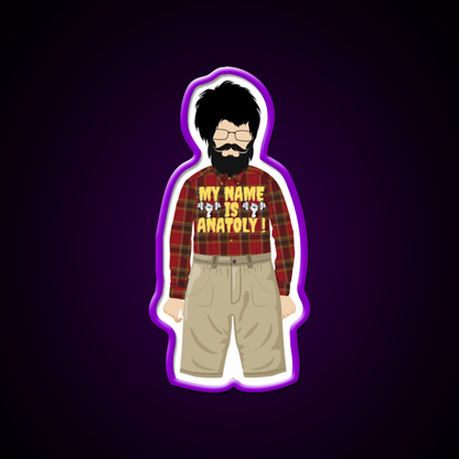 My Name Is Anatoly Strong Men Sign Gym Fitness Led Neon Sign Rgb Color