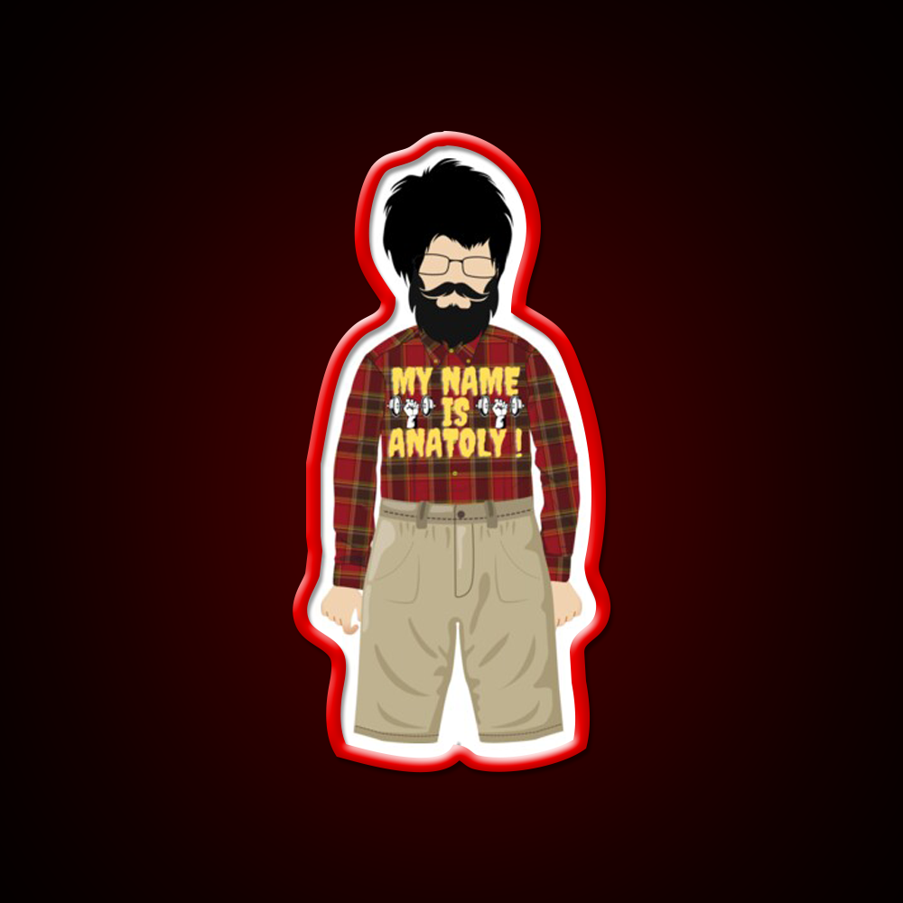 My Name Is Anatoly Strong Men Sign Gym Fitness Led Neon Sign Rgb Color