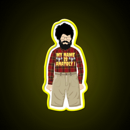 My Name Is Anatoly Strong Men Sign Gym Fitness Led Neon Sign Rgb Color