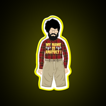 My Name Is Anatoly Strong Men Sign Gym Fitness Led Neon Sign Rgb Color