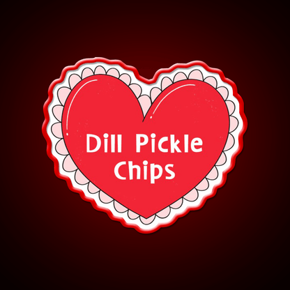 My One True Love Dill Pickle Chips Valentine Snack Food Led Neon Sign Rgb Color - Shineneon