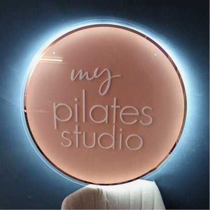 My Pilates Studio Acrylic Business Logo Sign - Shineneon