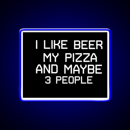 My Pizza And Beer Shirt Man Cave Bar Led Neon Sign Rgb Color
