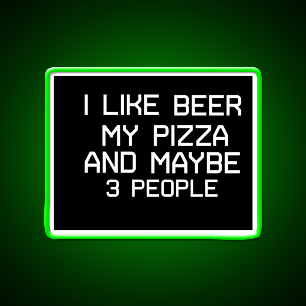 My Pizza And Beer Shirt Man Cave Bar Led Neon Sign Rgb Color