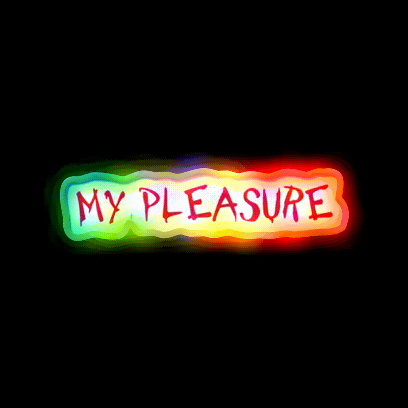 My Pleasure Chick Fil A Fast Food Led Neon Sign For Burger Place Rgb Color - LED neon sign close-up detail