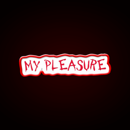 My Pleasure Chick Fil A Fast Food Led Neon Sign For Burger Place Rgb Color - Shineneon