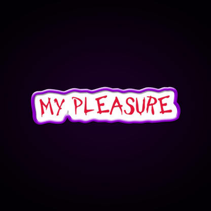 My Pleasure Chick Fil A Fast Food Led Neon Sign For Burger Place Rgb Color - Shineneon