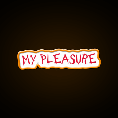 My Pleasure Chick Fil A Fast Food Led Neon Sign For Burger Place Rgb Color - Shineneon