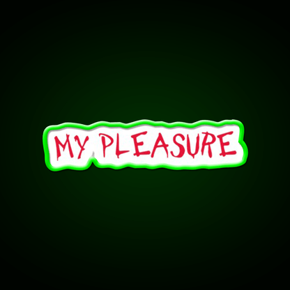 My Pleasure Chick Fil A Fast Food Led Neon Sign For Burger Place Rgb Color - Shineneon
