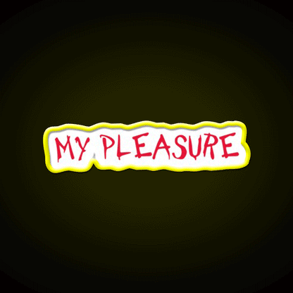 My Pleasure Chick Fil A Fast Food Led Neon Sign For Burger Place Rgb Color - Custom LED neon sign front view