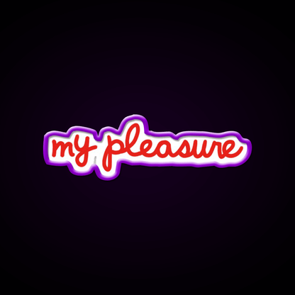 My Pleasure Chick V3 Fast Food Led Neon Sign For Burger Place Rgb Color - Shineneon