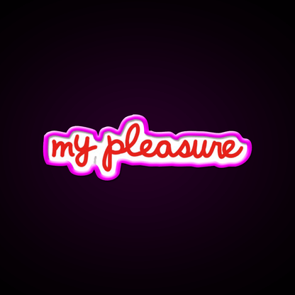 My Pleasure Chick V3 Fast Food Led Neon Sign For Burger Place Rgb Color - Shineneon