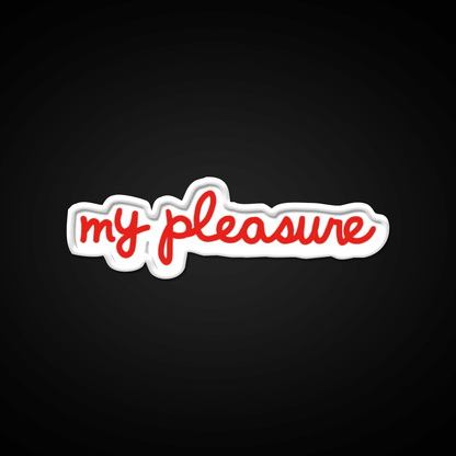 My Pleasure Chick V3 Fast Food Led Neon Sign For Burger Place Rgb Color - Shineneon