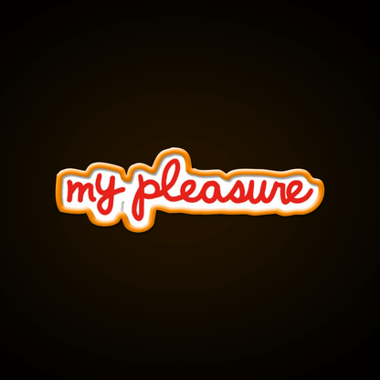 My Pleasure Chick V3 Fast Food Led Neon Sign For Burger Place Rgb Color - Shineneon