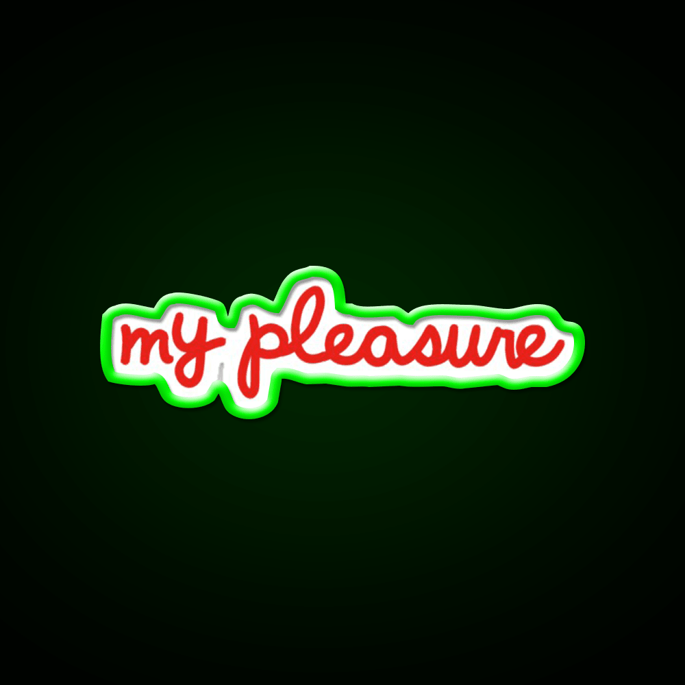 My Pleasure Chick V3 Fast Food Led Neon Sign For Burger Place Rgb Color - Shineneon
