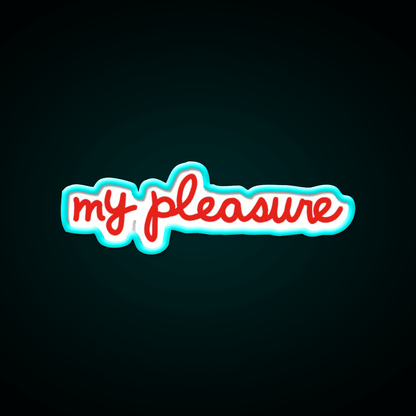 My Pleasure Chick V3 Fast Food Led Neon Sign For Burger Place Rgb Color - Shineneon