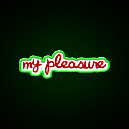 My Pleasure Fast Food Led Neon Sign For Burger Place Rgb Color - Shineneon