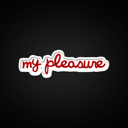 My Pleasure Fast Food Led Neon Sign For Burger Place Rgb Color - Shineneon