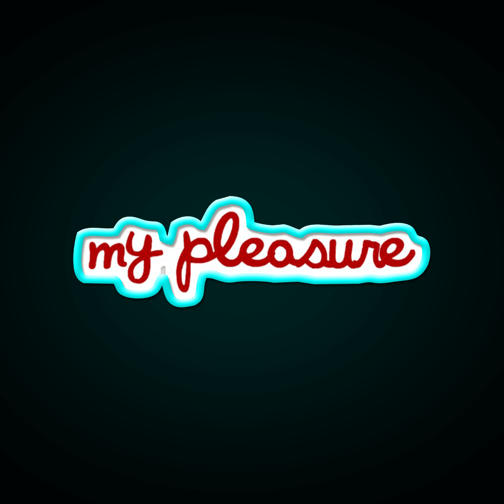 My Pleasure Fast Food Led Neon Sign For Burger Place Rgb Color - Shineneon