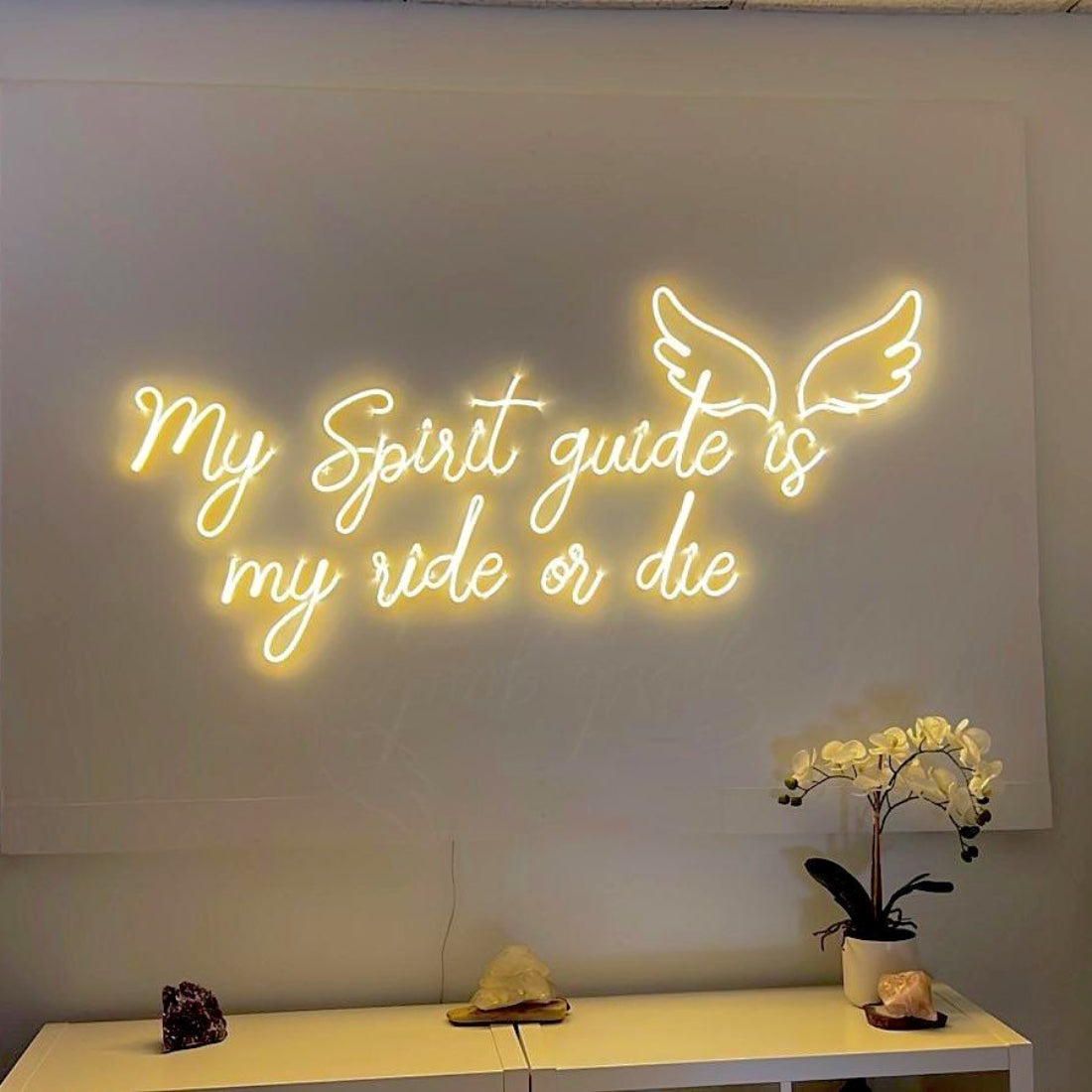 My Spirit Guide Is My Ride Or Die Led Sign Business Neon Sign