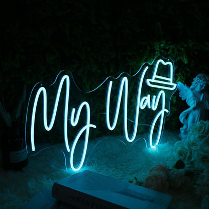 My Way Blue Custom Led Neon Sign | Shineneon