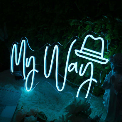 My Way Blue Custom Led Neon Sign | Shineneon