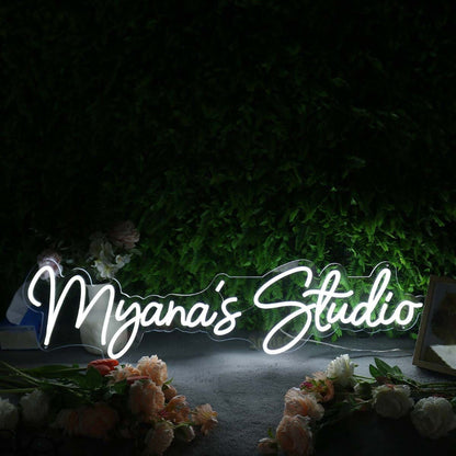 Myanas Studio White Led Neon Sign - Shineneon