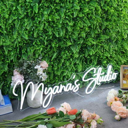 Myanas Studio White Led Neon Sign - Shineneon
