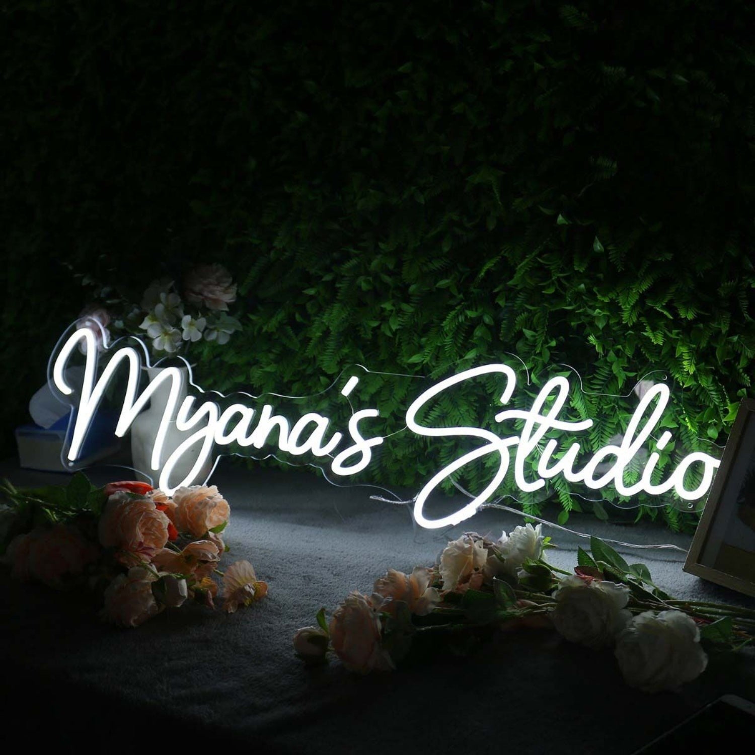 Myanas Studio White Led Neon Sign - Shineneon