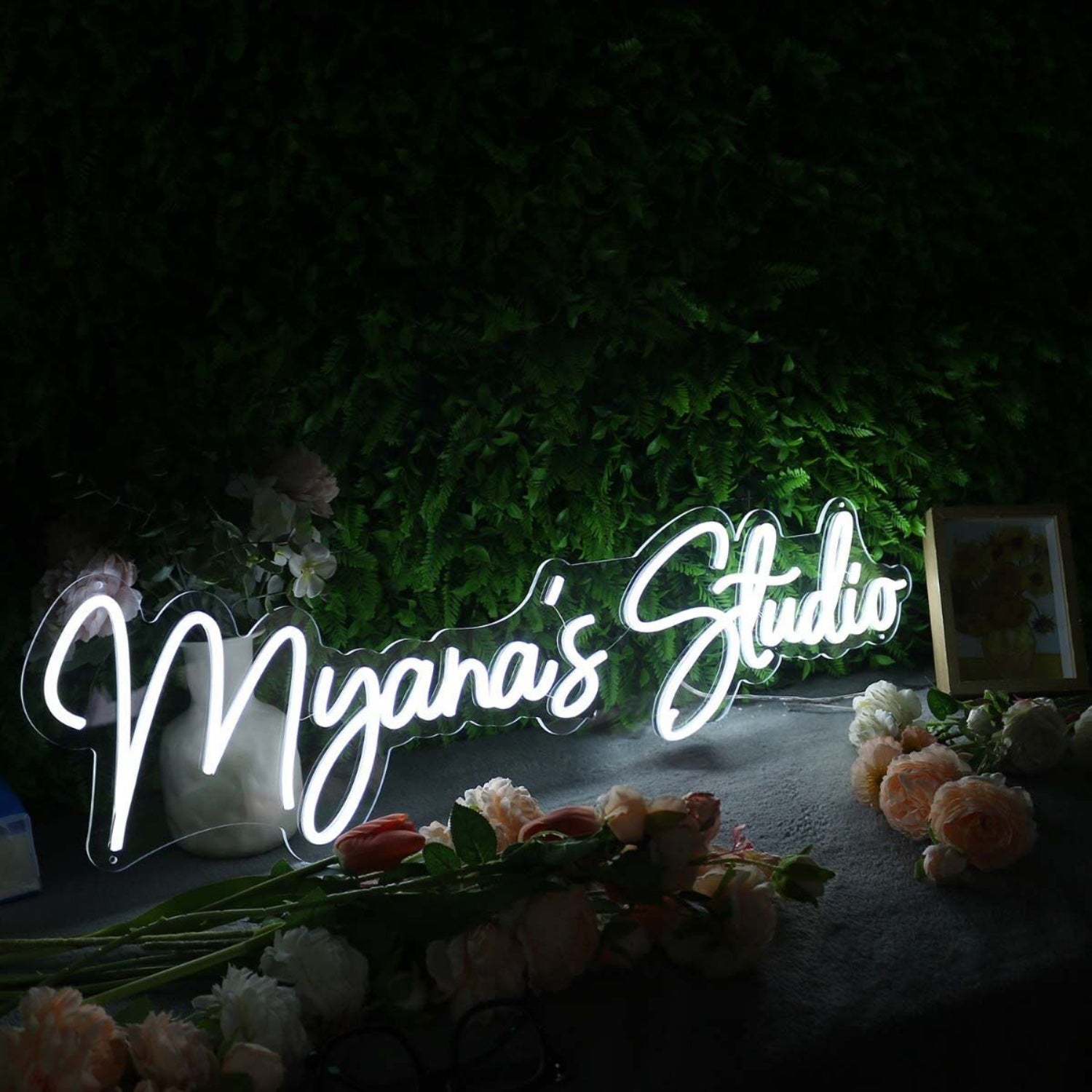 Myanas Studio White Led Neon Sign - Shineneon