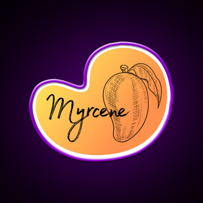 Myrcene Terpene Mango Gradient Black Green Leaf Led Neon Sign Rgb Color - LED neon sign view 9