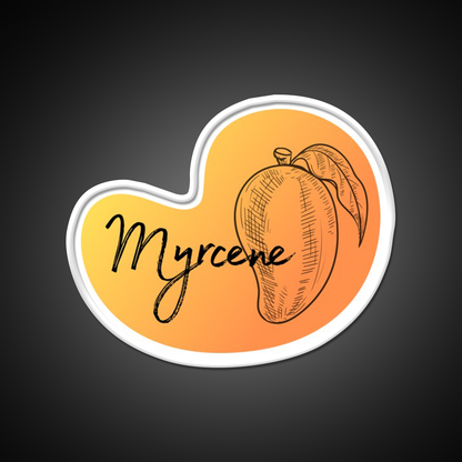 Myrcene Terpene Mango Gradient Black Green Leaf Led Neon Sign Rgb Color - LED neon sign view 11