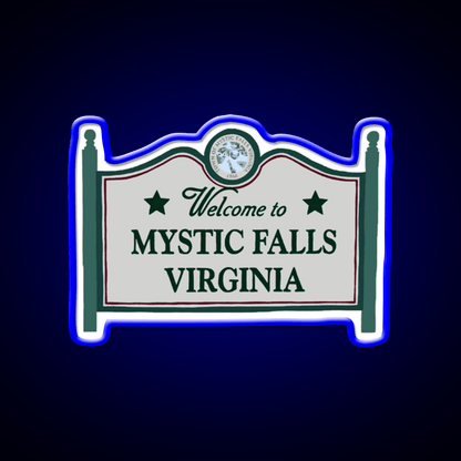 Mystic Falls Welcome Sign Welcome Led Neon Sign Open Sign Rgb Color - Shineneon