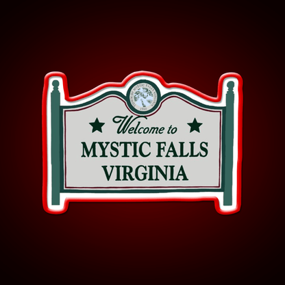 Mystic Falls Welcome Sign Welcome Led Neon Sign Open Sign Rgb Color - Shineneon