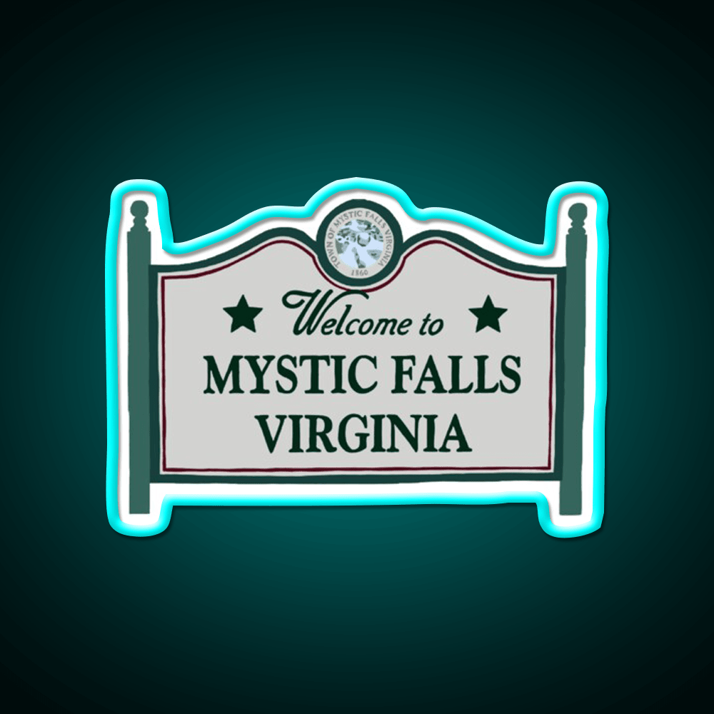 Mystic Falls Welcome Sign Welcome Led Neon Sign Open Sign Rgb Color - Shineneon